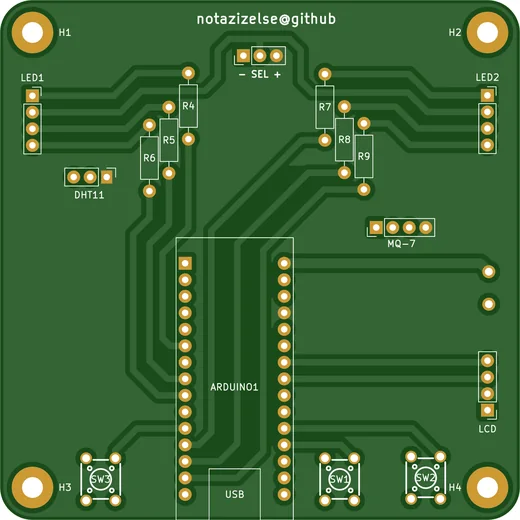 Top side of the CAMP v2 PCB